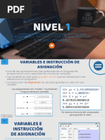 Nivel: Variables, Instrucción de Asignación & Tipado Dinámico