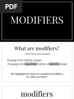 Modifiers Misplaced and Dangling PDF