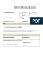 PROLINTAS-New Vendor Registration Form