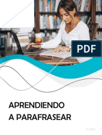 Aprender A Parafrasear