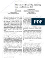 Classification of Parkinson's Disease by Analyzing Multiple Vocal Features Sets