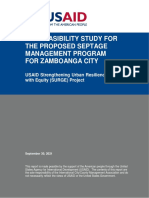 Pre-Feasibility Study For The Proposed Septage Management Program For Zamboanga City