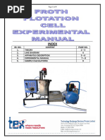 Froth Floatation Cell Manual