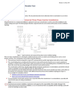 Determining The Circuit Breaker Size For Three-Phase Inverters