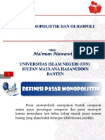 Pasar Monopolistik Dan Oligopoli