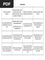 Human Bingo