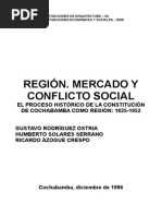 Region, Mercado y Conflicto Social