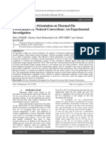 The Effect of Fin Orientation On Thermal