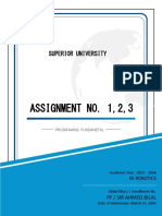 PF Assignment No. 1,2,3