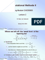 CIVE50003 Computational Methods II - Lecture II - 150123 V3