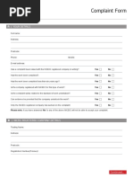 Complaint Form NICEIC Good