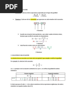 Ecuaciones Teoría