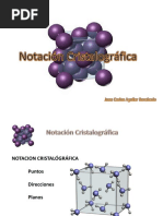 Notación Cristalográfica