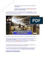 Historia de Electricidad