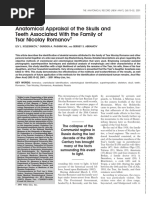 The Anatomical Record - 2002 - Kolesnikov - Anatomical Appraisal of The Skulls and Teeth Associated With The Family of Tsar PDF