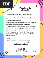 Flashcards Frutas y Vegetales PDF