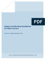 Safety and Working Guidelines For Rope Access SZP Version 15.1 EN PDF