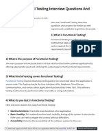 Functional Testing Pitanja