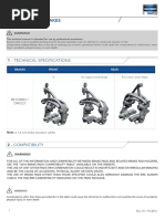 035 - 2336 - Technical Manual - Direct Mount Road Brakes Campagnolo - Rev01 - 10 - 16