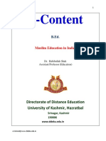 Muslim Education in India PDF