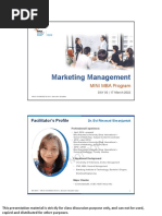 Mini MBA B10 - 06 Marketing Management - Day 03