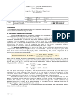 Lesson 3. The Relationship of Percent Composition and Chemical Formula