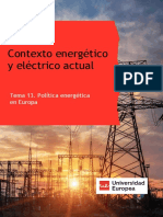 Contexto Energético y Eléctrico Actual: Tema 13. Política Energética en Europa