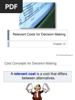 Chapter 13 - Relevant Costs For Decision Making PDF