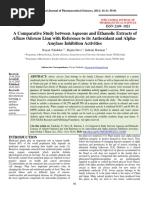 A Comparative Study Between Aqueous and Ethanolic Extracts of Linn With Reference To Its Antioxidant and Alpha-Amylase Inhibition Activities