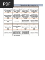 Calendario de Capacitacion