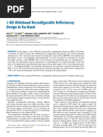 1-Bit Wideband Reconfigurable Reflectarray Design in Ku-Band PDF