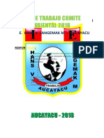 Plan Anual de Trabajo Peai Agropecuario 2018