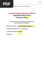 Práctica No 2 - Características de Encendido de Un TRIAC en Los Cuatro Cuadrantes de Disparo