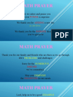 Math Prayer