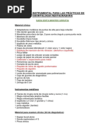 Lista de Instrumental para Odontologia, Sara Montes