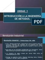 SEMANA 1, SEMANA 2 Y SEMANA 3 ING. METODOS Unidad 1 J 2 Productividad - Ingeniería Metodos