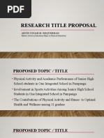 Research Title Proposal