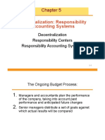 MA - CH 5 - Decentralization-Responsibility Accounting Systems