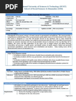 Public Financial Mangement Course Outline