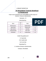 A PROJECT REPORT ON Street Food Vs Restaurants PDF