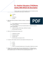 1.risk & Uncertainity MCQ'S