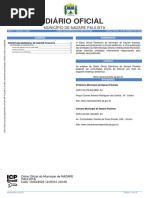 Diário Oficial: Município de Nazare Paulista