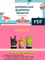 Quantitative and Qualitative Research