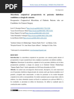 Microbiota Conjuntival Preoperatoria de Pacientes Diabéticos Candidatos A Cirugía de Catarata