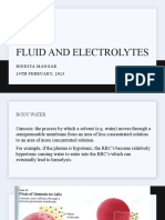 Fluid and Electrolytes