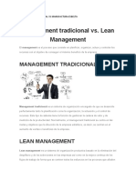 Producción Tradicional VS Manufactura Esbelta