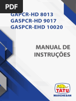 Manual de Instruções - GAPCR - GASPCR HD - GASPCR EHD