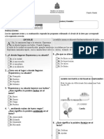 Prueba Diagnóstica 4º Español (2011)