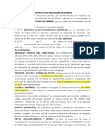 Contrato de Prestamo de Dinero