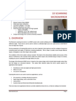 Mezmeriz Scanning Micro Mirror 1D Oscillator Datasheet